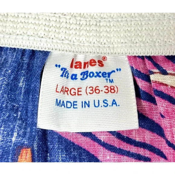 Vtg 80s Hanes It's A Boxer Underwear Boxer Shorts Floral Print Large USA NWOT - Picture 8 of 9
